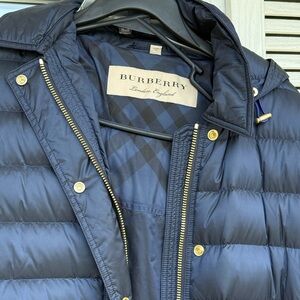 Burberry “Ashmoore” down jacket - dark navy